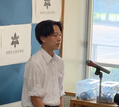 代表生徒の言葉　３年